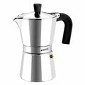 Italian Coffee Pot Monix Braisogona_M620003 Silver Aluminium 3 Cups