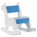 Rocking chair Alexandra House Living Blue White MDF Wood 33 x 55 x 51,5 cm Children's Giraffe