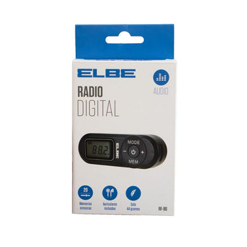 Portable Digital Radio ELBE RF96 Black FM Mini