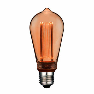 LED lamp Fbright st64 edison Amber 4 W E27 200 Lm Ø 6,4 x 14,2 cm Decorative (1800 K)
