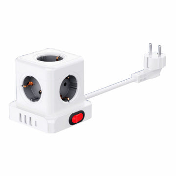 Power Socket - 5 sockets with Switch Fbright White 3680 W (1,5 m)