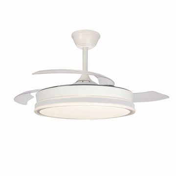 Ceiling Fan CristalRecord SUPERECO RETRAC 45W MD Transparent
