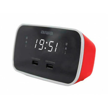 Clock-Radio Aiwa CRU19RDROJO Red