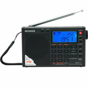 Clock-Radio Aiwa PLL DSP FM stereo tuner / SW / MW / LW