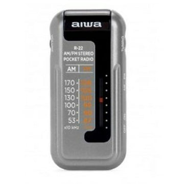 Transistor Radio Aiwa R22SL SILVER Grey Silver AM/FM