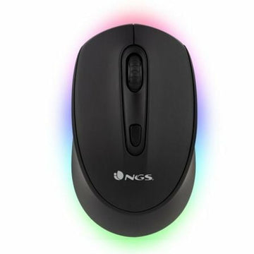 Mouse NGS SMOG-RB Black 1600 dpi Wireless