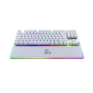 Keyboard Newskill Spanish Qwerty White LED RGB