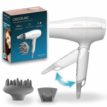 Hairdryer Cecotec Bamba IoniCare Power&Go Heaven 2000 W White