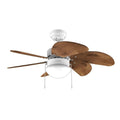 Ceiling Fan with Light Cecotec EnergySilence Aero 365 White Wood 50 W