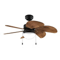 Ceiling Fan with Light Cecotec EnergySilence Aero 365 Black Wood 50 W