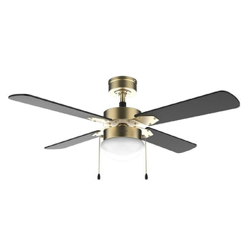 Ceiling Fan with Light Cecotec EnergySilence Aero 450 Black Golden 50 W