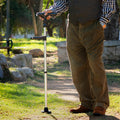 Extendable Walking Stick with LED, Alarm and Grabber Hannde InnovaGoods