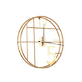 Wall Clock Romimex Golden Metal 50 x 50 x 6 cm