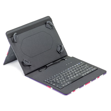 Bluetooth Keyboard with Support for Tablet Maillon Technologique Black Spanish Qwerty