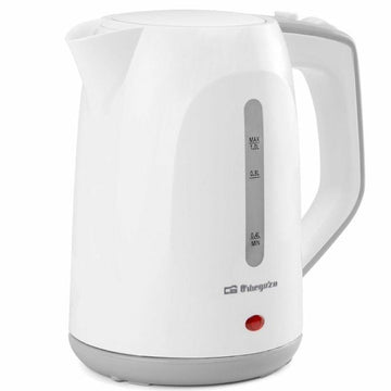 Kettle Orbegozo KT 5011 White Plastic 1100 W 1 L