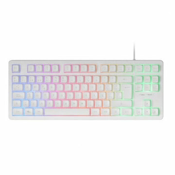 Keyboard Mars Gaming MK023 TKL FRGB White Spanish Qwerty QWERTY