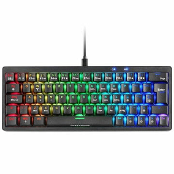 Gaming Keyboard Mars Gaming Black Spanish Qwerty