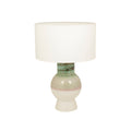 Desk lamp Romimex White Green Ceramic 33 x 49 x 33 cm