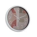 Wall Clock Romimex White Green Pink polystyrene 30 x 30 x 4 cm