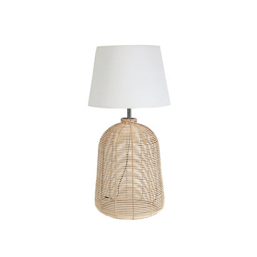 Desk lamp Romimex Beige wicker 38 x 76 x 38 cm