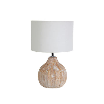 Desk lamp Romimex Beige Bamboo Fibre 36 x 60 x 36 cm