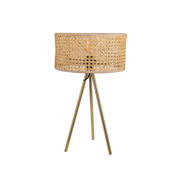 Desk lamp Romimex Natural wicker 30 x 52 x 30 cm