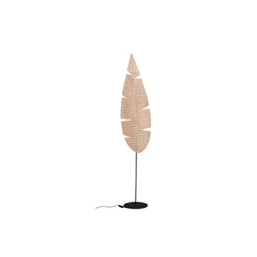 Floor Lamp Romimex Natural 35 x 180 x 5 cm Leaf of a plant