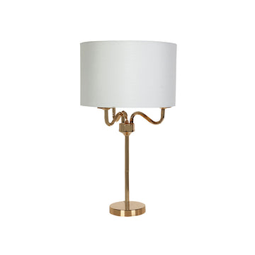 Desk lamp Romimex Golden Metal 36 x 65 x 36 cm