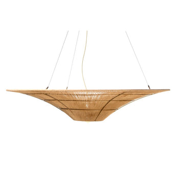 Ceiling Light Romimex Natural Jute Iron 115 x 22 x 115 cm