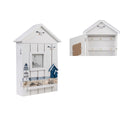 Key cupboard Romimex White 20 x 31 x 7 cm Small house