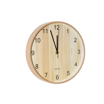 Wall Clock Romimex Beige Plastic 30 x 30 x 2 cm