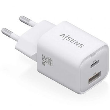 Wall Charger Aisens ASCH-30W2P020-W White Multicolour 33 W (1 Unit)