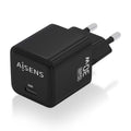 Wall Charger Aisens PD3.0 QD4.0 White Black 30 W