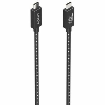 USB-C to USB-C Cable Aisens A156-0868 Black