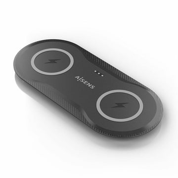 Cordless Charger Aisens ASCH-15W2WC060-BK Black