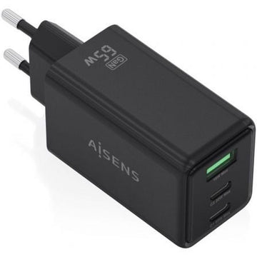 Wall Charger Aisens ASCH-65W3P073-BK 65 W Black