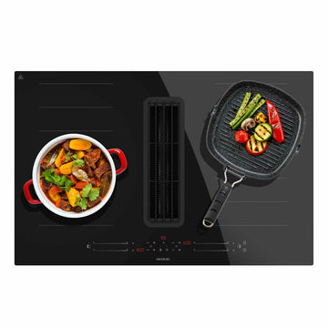 Induction Hob with Integrated Extractor Cecotec Bolero Squad IH 4800 FullFlex80 7400 W