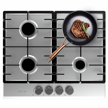 Gas Hob Cecotec Bolero Squad G 4200F Inox 8000 W 58 x 50 cm