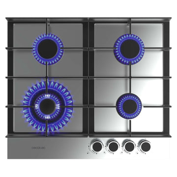 Cecotec Gas Hob 4 Burners Bolero Squad G 4400F Inox 8000W Stainless Steel WOK