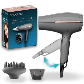 Hairdryer Cecotec IoniCare Power&Go Heaven 2000 W Grey