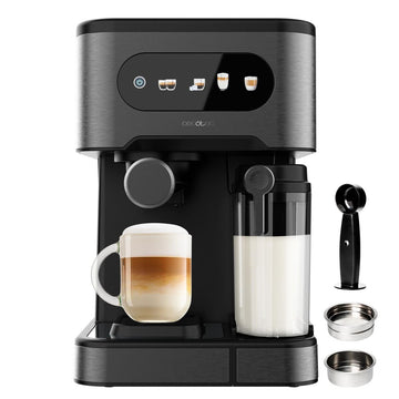Express Manual Coffee Machine Cecotec Power Espresso 20 ColdBrew Latte 1350 W Black 20 bar Semi-automatic