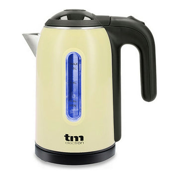 Electric Kettle with LED Light TM Electron Stainless steel Cream