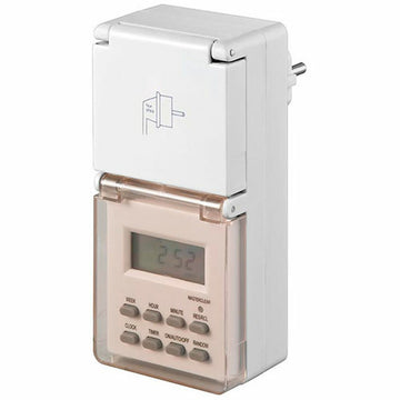 Plug with digital timer NIMO 230 V 16 A Exterior Weekly