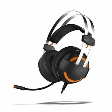 Gaming Headset with Microphone Krom NXKROMKDE Black Black/Orange