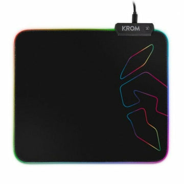 Gaming Mat with LED Illumination Krom NXKROMKNTRGB Black