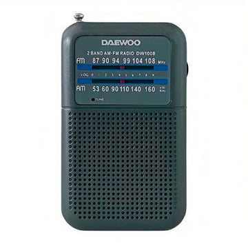 Transistor Radio Daewoo FM Black Retro