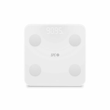 Digital Bathroom Scales SPC ATENEA FIT 3 White Tempered Glass 180 kg 50 x 50 x 28 cm