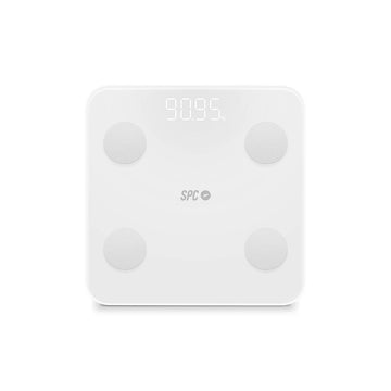 Digital Bathroom Scales SPC Internet ATENEA FIT 3 White Tempered Glass 180 kg 50 x 50 x 28 cm