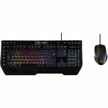 Keyboard with Gaming Mouse Talius Black Spanish Qwerty