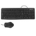 Keyboard and Mouse CoolBox COO-KTR-01U Spanish Qwerty Black